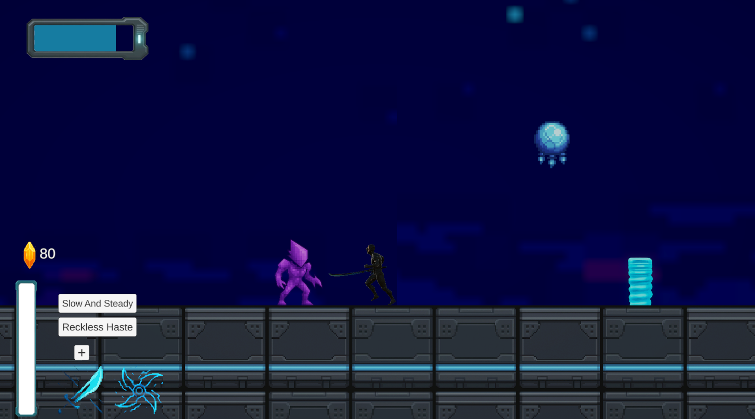 Combat encounter with enemies